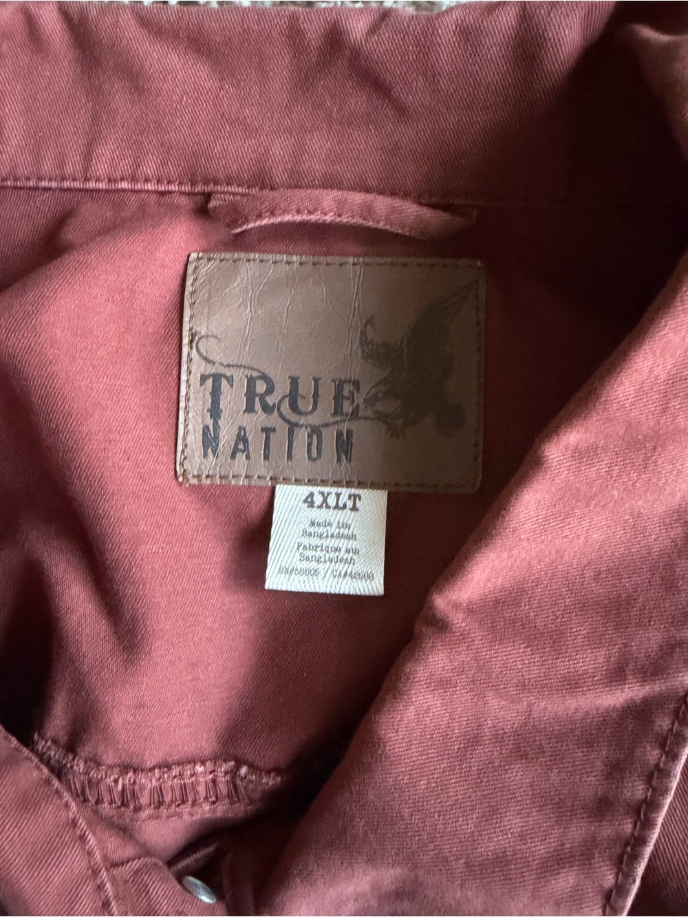 Men's Rust Trucker Jacket - Picture 6 of 6